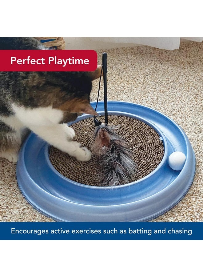 Bergan Coastal Pet Turbo Teaser Cat Toy - Interactive Cat Feather Toy and Cat Wand - Attach to Cat Towers & Scratcher Pads - Assorted - 10" - Image 4