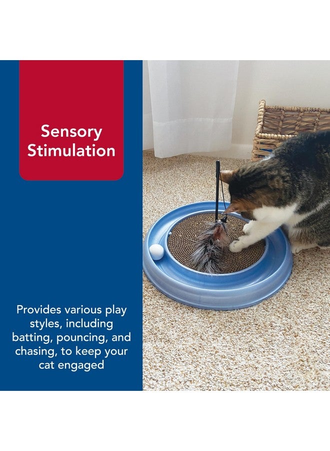 Bergan Coastal Pet Turbo Teaser Cat Toy - Interactive Cat Feather Toy and Cat Wand - Attach to Cat Towers & Scratcher Pads - Assorted - 10" - Image 5