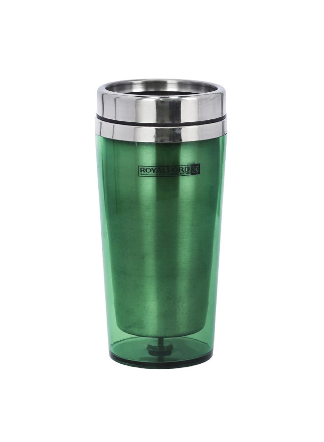 Royalford Double Wall Travel Mug Ss Inner Pot Hot Cold, 12X9X18 Cm Assorted Colour 480ml - Image 4
