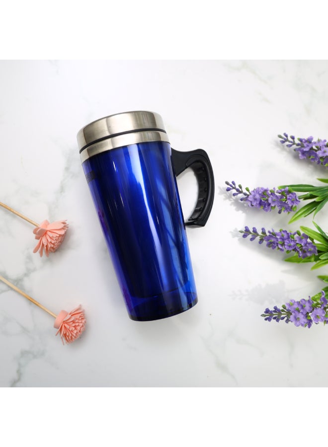 Royalford Double Wall Travel Mug Ss Inner Pot Hot Cold, 12X9X18 Cm Assorted Colour 480ml - Image 3