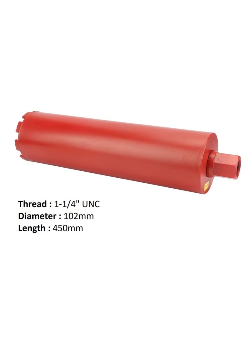 AQSON AQSON Diamond Core Drill Bit Dry and Wet 102mm Diameter 450mm Length  - Image 5