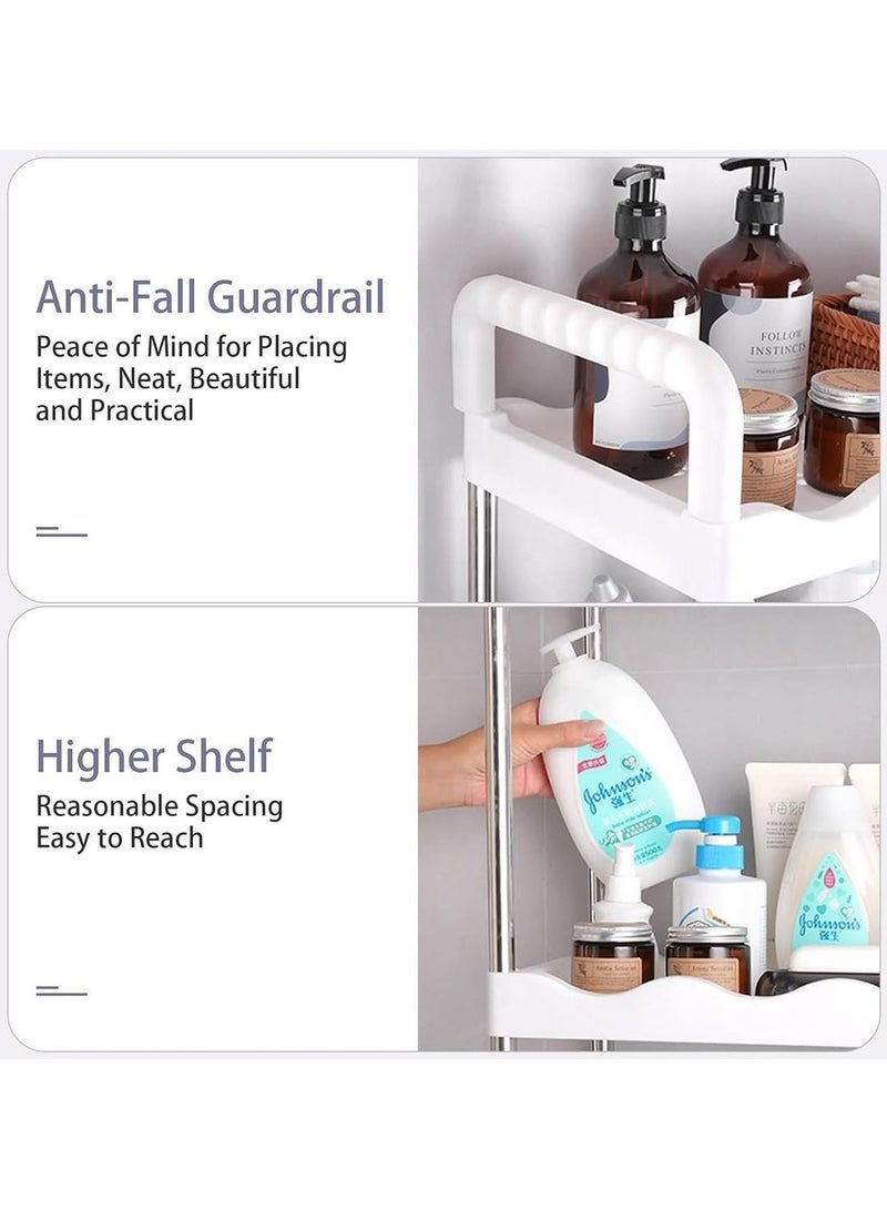 Generic Over the Toilet Rack, 20kg Capacity Bathroom Shelf, Space Saving Bathroom Stand Organizer Over the Toilet Storage (2 TIER)  - Image 5