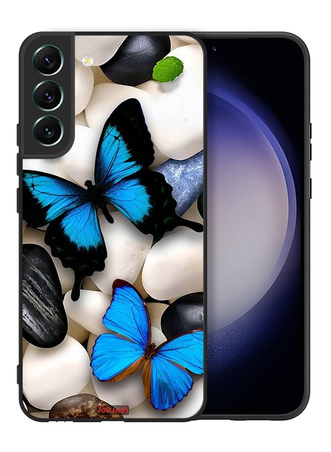 Tolwak Samsung Galaxy S22 5G Protective Case Cover Butterflies On Stones - Image 2