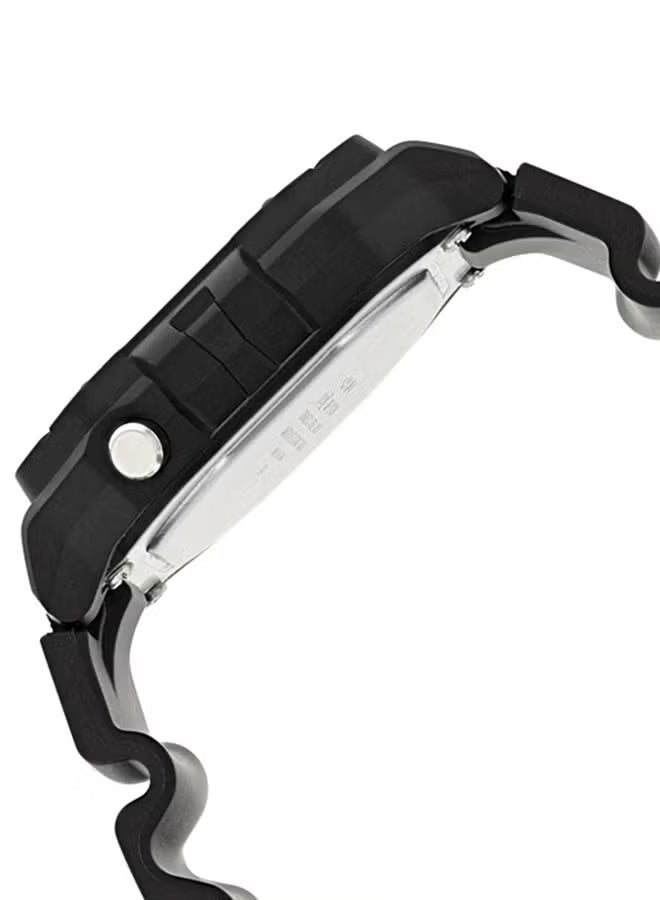 Casio Digital Sports Watch illuminator, Alarm Chronograph, 50M Water Resistant, Black Resin Strap - Image 3