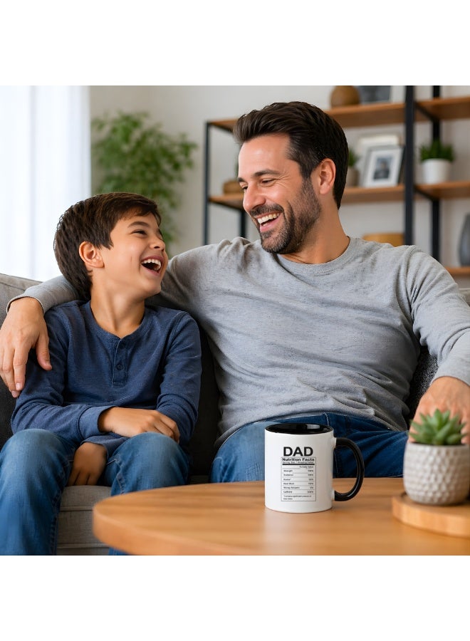 برينت شوب فور مي كوب قهوة لعيد الأب - هدايا عيد ميلاد الأب من ابنته - هدايا للأب - كوب قهوة من السيراميك الأسود للأب - هدايا للأب - هدايا تقدير للأب - هدية للأب - Image 3