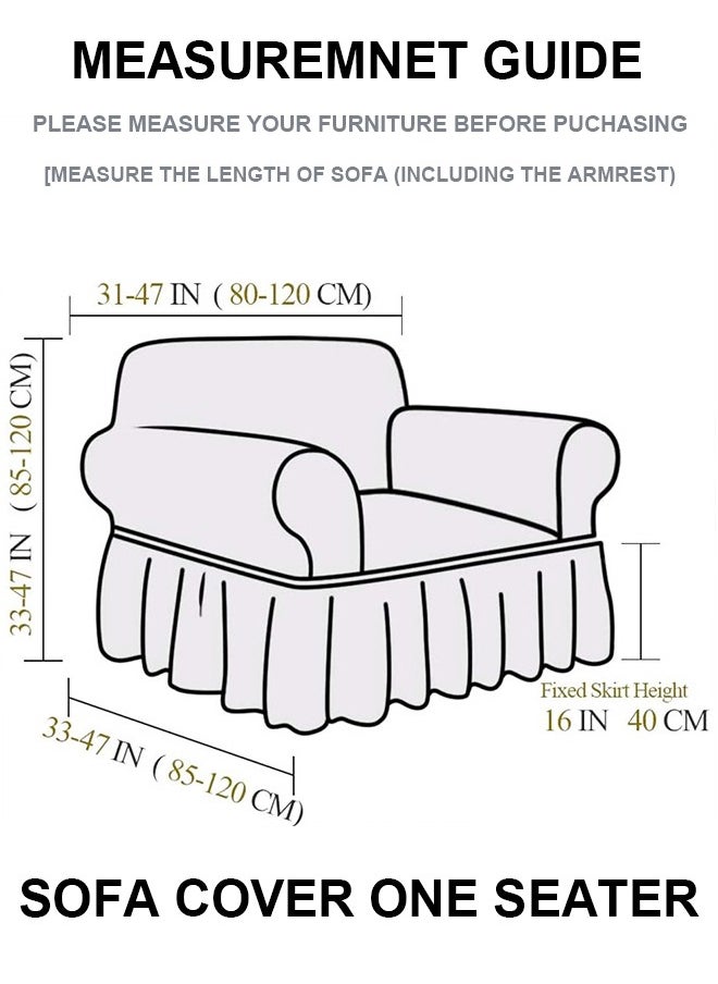 Elastic Sofa Cover with Skirt,Stretch Sofa Slipcover Furniture Protector Washable Soft Couch Cover for Living Room Elastic Fabric Sofa Cover with Skirt, For Living Room Bed Room For one seater sofa(Dark Grey) - pzsku/ZA36CDF1A72AC00C66D18Z/45/_/1731995340/ac14e783-1c33-4829-92f6-1b5d9e21ef1f