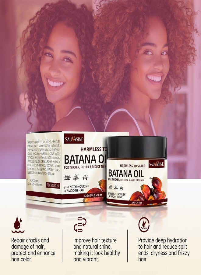 Lanthome Batana Oil for Hair Growth, Natural Dr. Sebi Hair Oil - Prevents Hair Loss, Eliminates Split Ends, Repairs Damaged Hair, Nourishes, for Men & Women- 120mL (4.05 Fl Oz) - Image 5