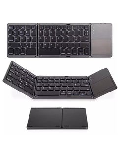 Generic B033 Folding Bluetooth Keyboard Ultra Slim with Touchpad  - Image 1