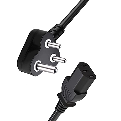FEDUS 1.8 Meter Power Cable for PC/Desktop Computer/Monitor/SMPS/TV/Printer/Power Supply/Kettle Lead 3 pin Replacement IEC Computer Mains Power Cable Cord with - 1 Year Warranty - Image 1