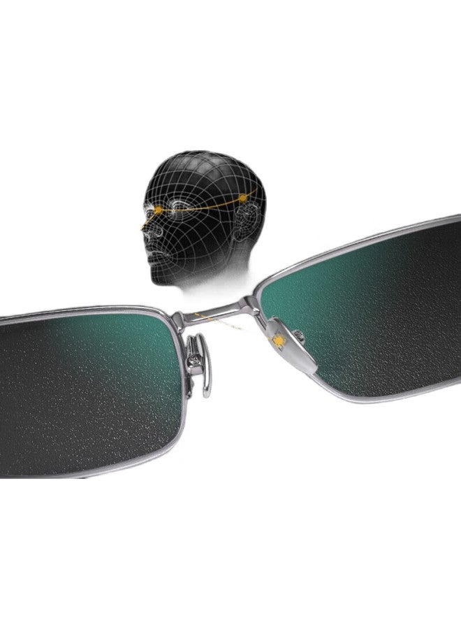 Sunset Red Pure Titanium Reading Glasses High Definition Blue Light Blocking Fashion Business High-End Brand Middle-Aged And Elderly Presbyopic Glasses A102Y +1.50 Strength - Image 3