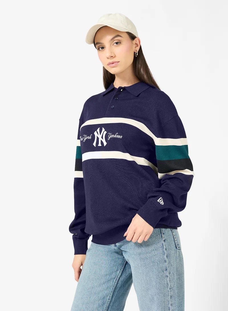 NEW ERA MLB Knit New York Yankees Rugby Shirt