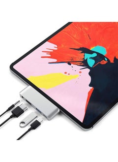 Type-c Hub Switch Game Machine Mobile Phone Computer HD Usbc For Ipad Four-in-one Docking Station-Number Of Interfaces:Four-in-one Silver (middle Male Head)