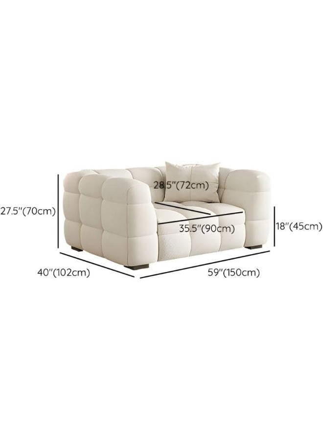 Zayn comforts Affordable Upholstered Wool American-Style single, 2 seater and 3-Seater Sofa  Comfortable & Spacious Sectional Seating (Single Seater Sofa With Ottoman) - Image 3