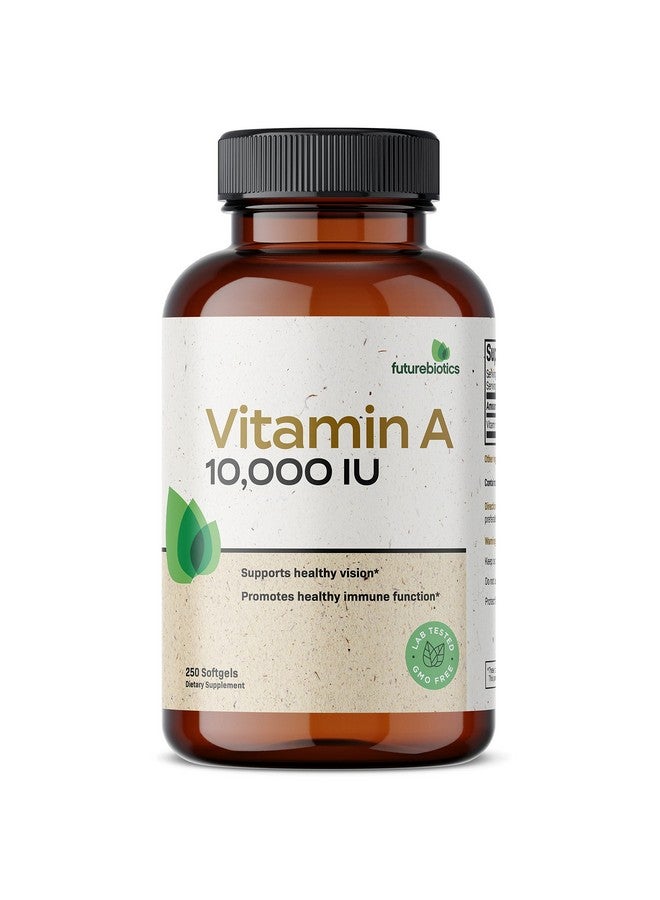 Futurebiotics Vitamin A 10000 Iu Premium Nongmo Formula Supports Healthy Vision & Immune System And Healthy Growth & Reproduction 250 Softgels - Image 5