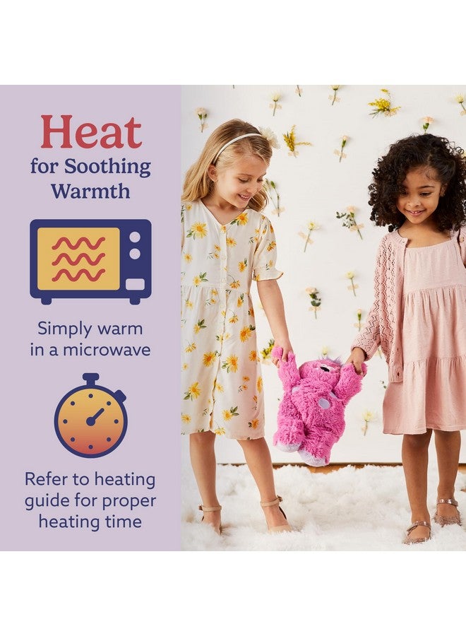 Warmies Microwavable & Weighted Stuffed Animals, Pink Monster - Heated Stuffed Animal Plushie for Warmth & Comfort - Cute Soft Plush Toys for Adults & Children (Boys, Girls, Babies & Toddlers) - Image 4