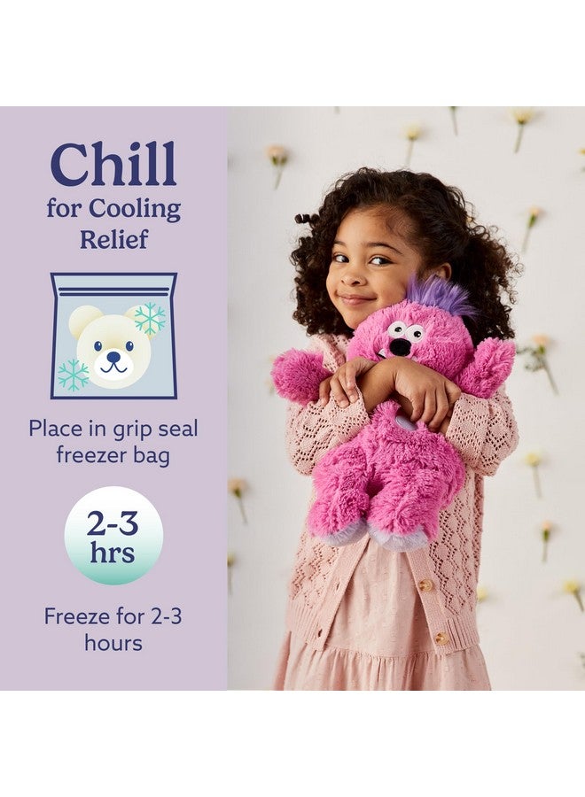 Warmies Microwavable & Weighted Stuffed Animals, Pink Monster - Heated Stuffed Animal Plushie for Warmth & Comfort - Cute Soft Plush Toys for Adults & Children (Boys, Girls, Babies & Toddlers) - Image 5