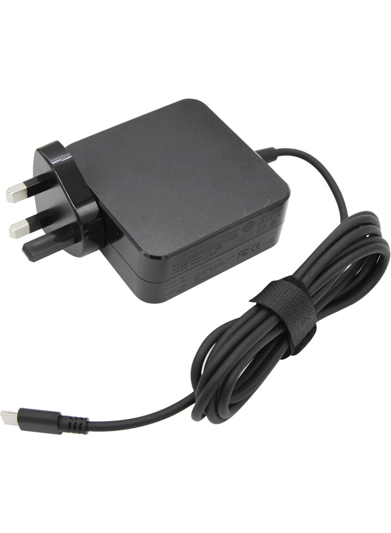 Zexen 65W Charger laptop adapter UK Plug for ASUS, 20V 3.25A, USB Type-C for ZenBook 3 UX390UA, for Lenovo ThinkPad Yoga, for HP chromebook, for Samsung, Dell, MacBook Pro/Air, more Type C Devices - Image 3