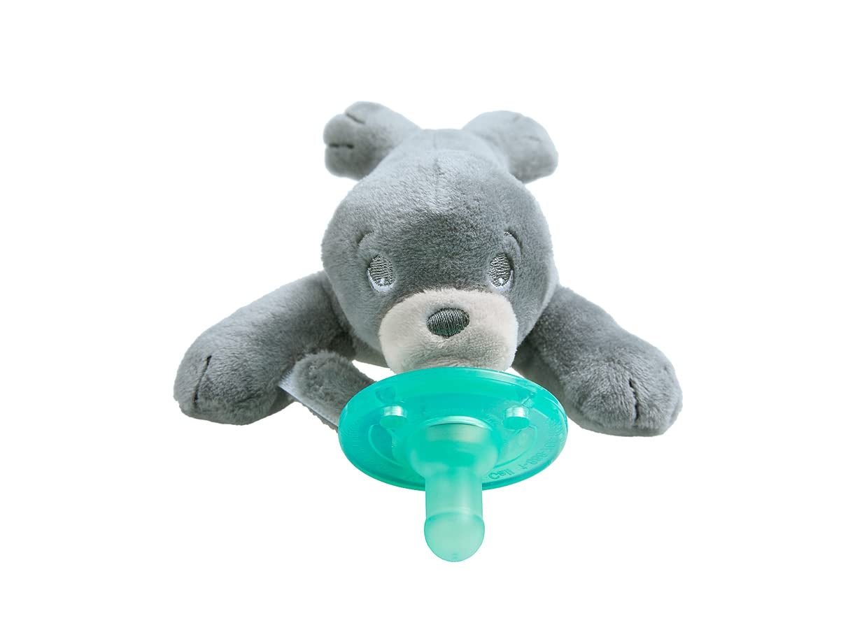 Avent Philips AVENT Soothie Snuggle Pacifier Holder with Detachable Pacifier 0m Seal SCF34704 1 Count Pack of 1