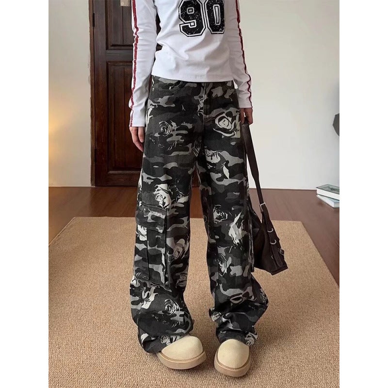Unisex Classic Denim Jeans Loose Fit Daily Outdoor Wear - Image 3