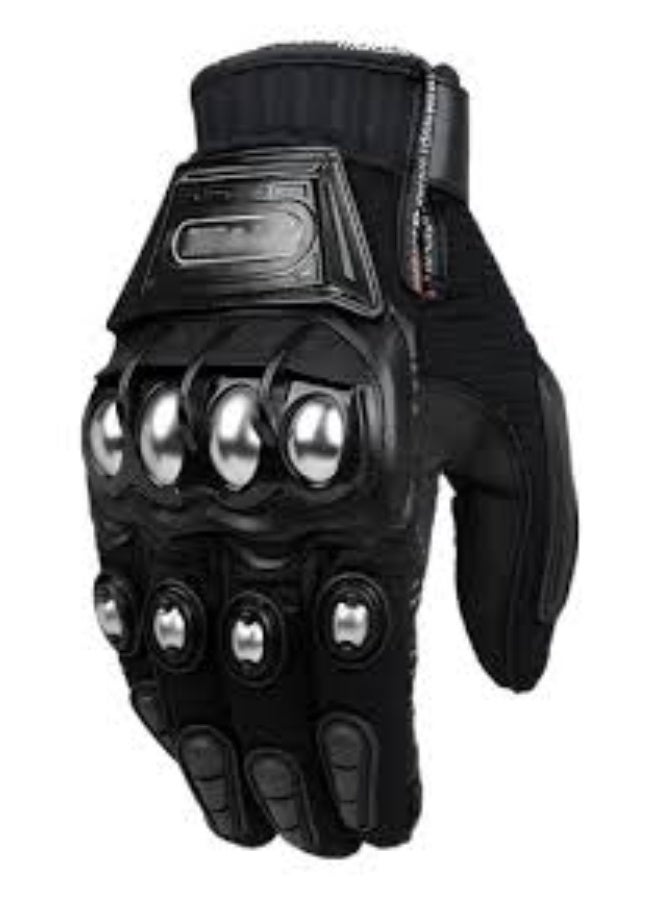 Imported full-finger grip gloves with strong knuckle protection. Breathable, anti-slip design for better control while riding. Suitable for motorcycles and scooters. - Image 3