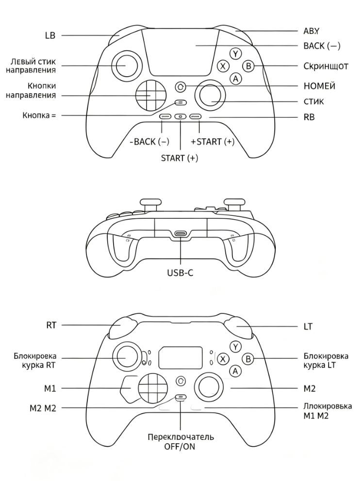 Aolion A15 Gaming Controller with 2.0-inch Smart Display Screen - Image 5