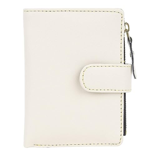 SAMTROH Small Women's Wallet -PU Leather Multi Wallets | Credit Card Holder | Coin Purse Zipper -Small Secure Card Case/Gift Wallet for Women and Girls (Cream) - Image 1
