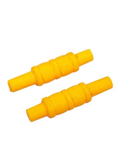 MG Cricket Stumps Plastic Wickets Set | 3pcs Yellow Stumps with Protective Cover,  - Image 3
