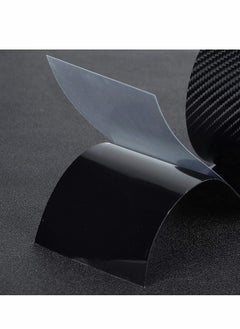 Excefore Carbon Fiber Sticker, Car Sill Protectors Strips Black Carbon Fiber Protective Film Car Door Edge Guard Anti-scratch Sticker Protect Scratch Protection Device Suitable for Most Cars(7CM*3M) 1 Roll  - Image 5