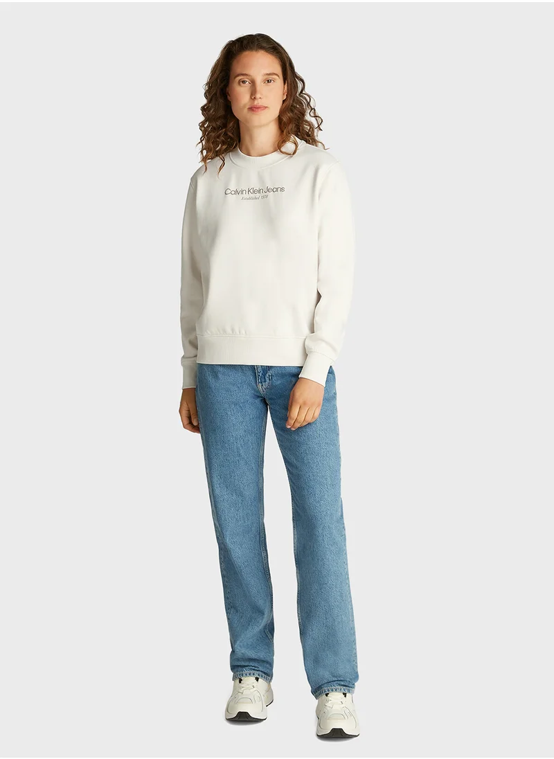 كالفن كلاين جينز Logo Graphic Sweatshirt