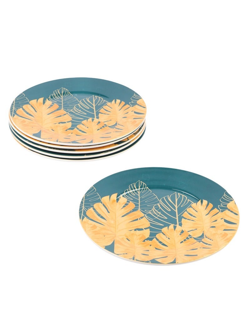 هوم فيو طقم سفره من البورسلين الفاخر مكون من 6 قطع ألوان حجم كبير 25 × 25 - Image 3