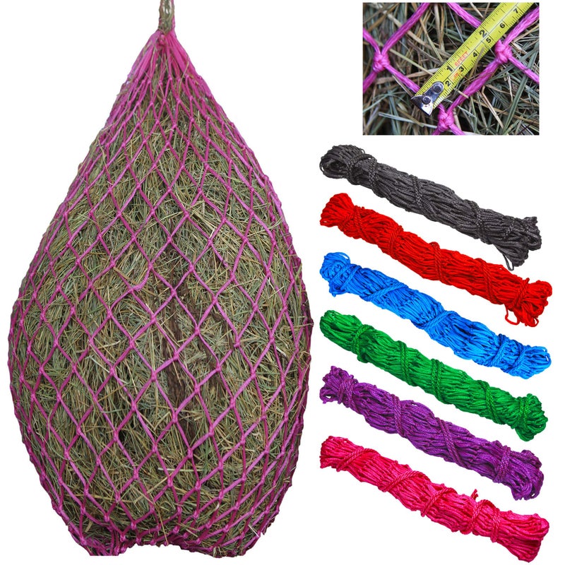 T TEKE 2 pcs Classic Slow hay Feeder hay nets, 40" Length with 2" Holes, Horse Supplies hay Bags for Horses, Goat Feed - Image 2