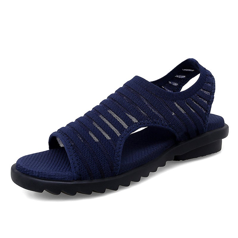 Women'S Summer Sandals Men'S Woven Mesh Outdoor Beach Shoes Outdoor Casual Air Cushion Flying Woven Sandals - Image 1
