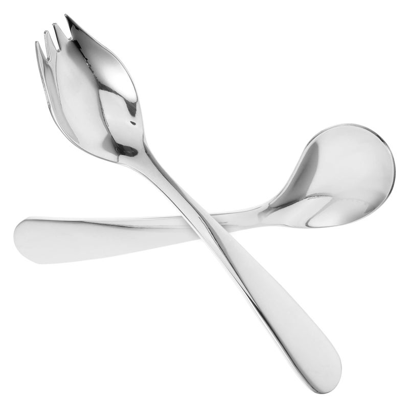 Angled Spoon Fork Set For Elderly Lightweight Adaptive Cutlery Silverware For Handicapped Adults - Image 2