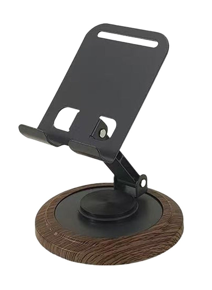 High-quality foldable metal mobile phone stand with stylish metal design, 360° rotation for an ideal viewing experience, suitable for all mobile devices, easy to store and carry, small size can be carried in the bag and is ideal for studying, working or watching content anywhere  - Image 1