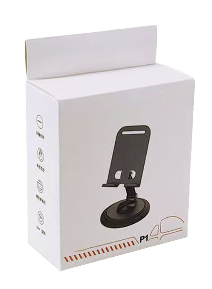 High-quality foldable metal mobile phone stand with stylish metal design, 360° rotation for an ideal viewing experience, suitable for all mobile devices, easy to store and carry, small size can be carried in the bag and is ideal for studying, working or watching content anywhere  - Image 4