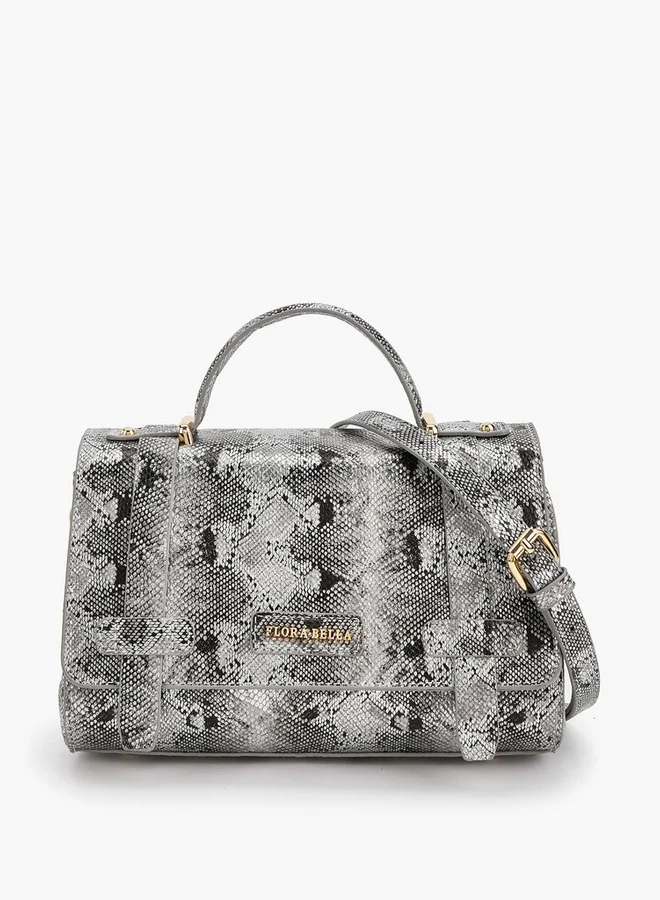 Flora Bella By Shoexpress Animal Print Crossbody Bag with Detachable Strap