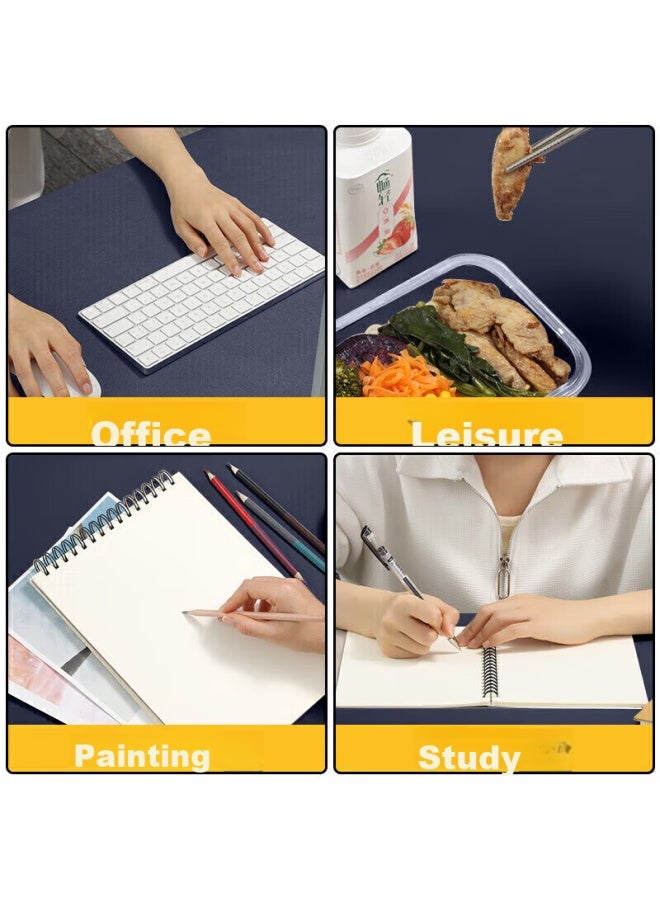 Bubm Mouse Pad, Extra Large Office Desk Pad, Laptop Mat, Keyboard Pad, Writing Desk Mat, Simple Custom Design, Large Size, Royal Blue + Yellow - Image 5