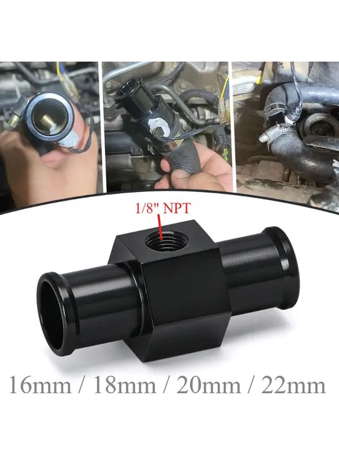 34mm Water Cooled Temperature Sensor Adapter Aluminum Alloy Radiator With Hose Clamps For Motorcycle Car ATV Engine - Image 2