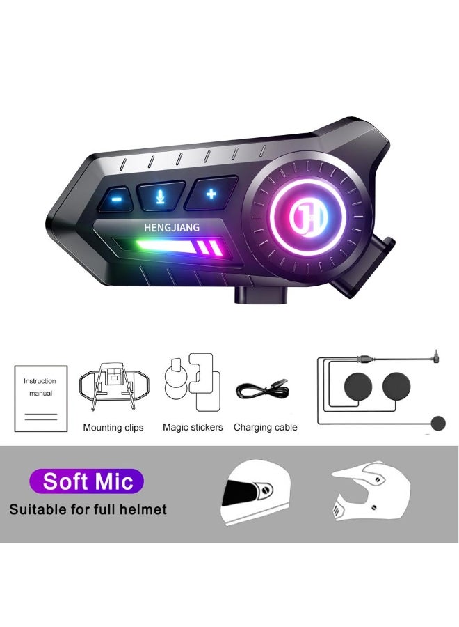 Generic X3 Motorcycle Helmet Bluetooth Headset Wireless Moto Earphone Waterproof Hands-free Call Kit Super Long Standby Headphone  - Image 2