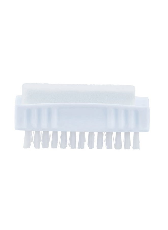Superio Nail Brush with Pumice Stone Duel Side Shower Brush Bathroom Foot Scrubber exfoliate Dry Dead Skin Stiff Bristles Brush Removes Callus on Hand Heels Smooth Skin, (1) - Image 1