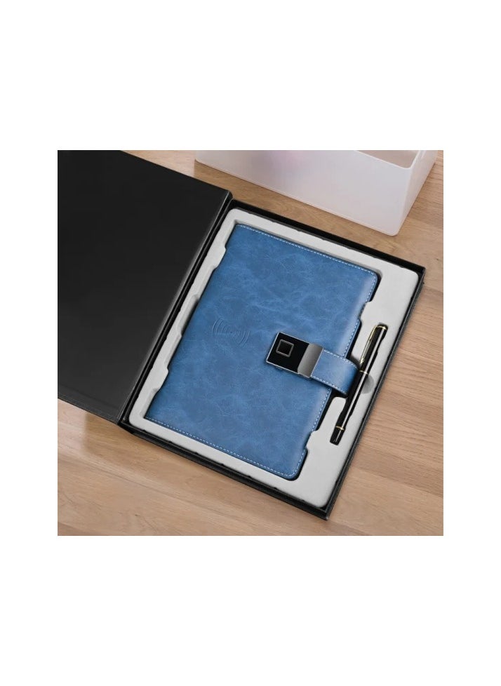 Generic - Fingerprint Lock Diary Notebook with U-Disk Pen Business Unique Gift - Image 1