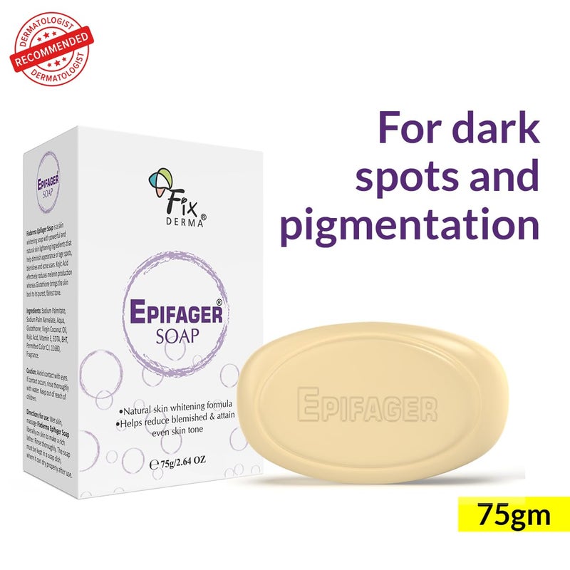 Fixderma Kojic Acid Soap Epifager Soap  Skin Brightening  Skin Lightening Soap  Reduces The Appearance Of Dark Spots And Melasma NonDrying And NonComedogenic Formulation  150gm Pack of 2 - Image 2