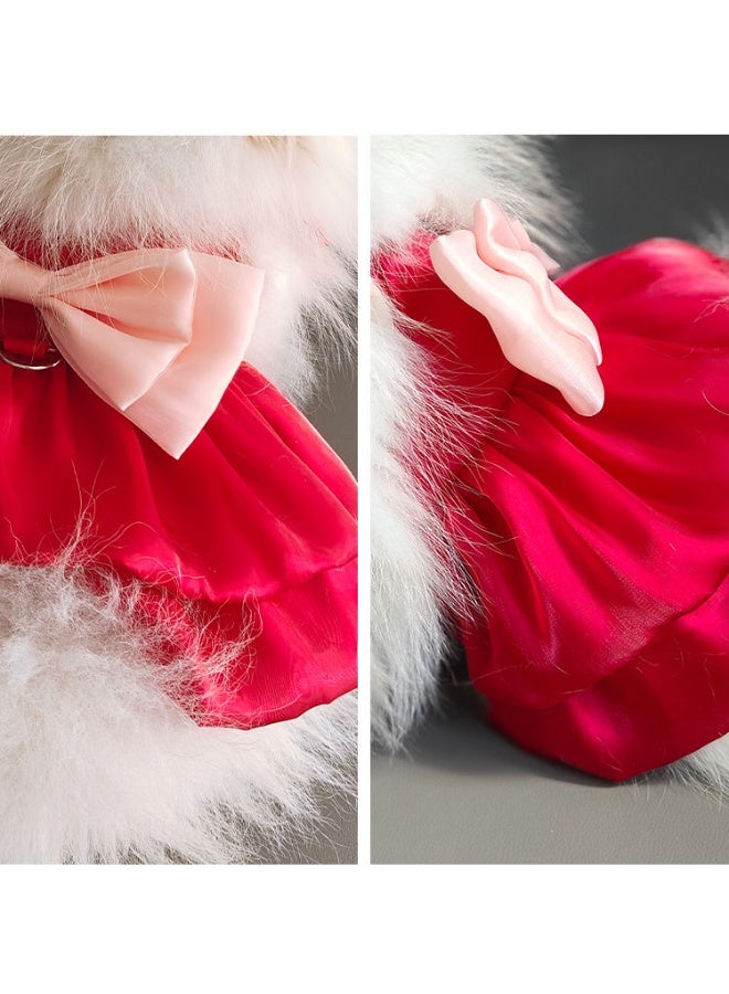 A.M Pet clothes princess dress streamer yarn new summer model sun protection dress thin sun protection for dogs Teddy bear - Image 5