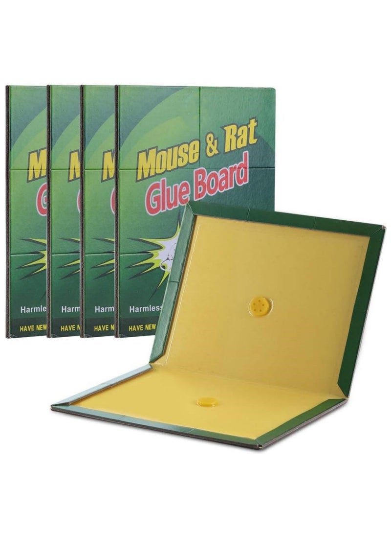 saykfoe [5-Pack] Mouse Rat Glue Trap, Super Sticky Adhesive Glue Board Traps for Mice Rats Catches Indoor&Outdoor, Trampas para Ratones, Extra Strength Heavy Duty Large Size Pads - Image 1