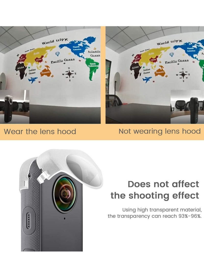 Captaintech Lens Guards for Insta360 ONE X2, Transparent Protective Case for Insta 360 ONE X2 Panoramic Action Camera Accessory, Accessories for Insta 360 ONE X2 - Image 3