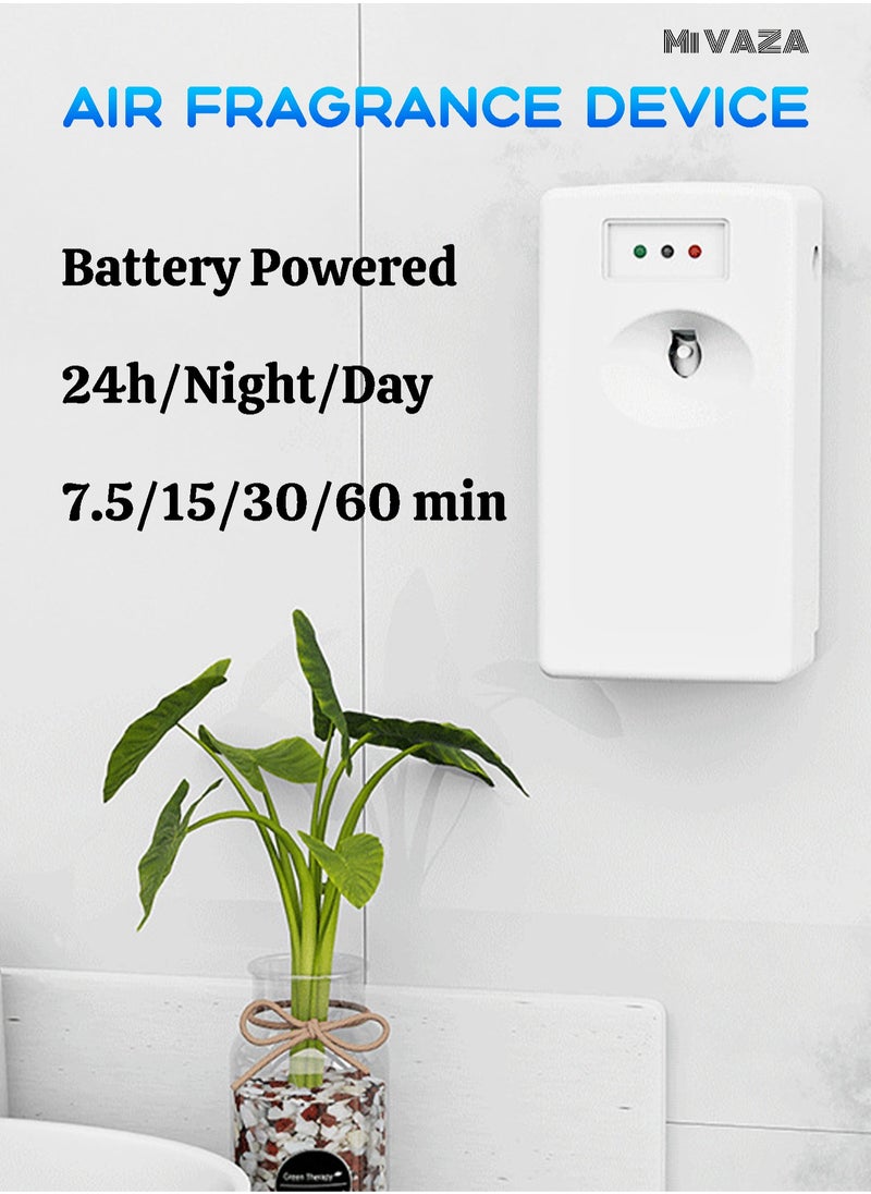 Mi VAZA - Cordless Air Fragrance Device - Air Freshener - Essential Oil Diffuser - Waterless Fragrance Diffuser - Timer Diffuser - Multifunctional Air Perfuming Device - Wall Mounted Aroma Diffuser - Smart Automatic Spray - Waterless Oil Diffuser for Home and Office - 330ml Capacity - Image 1