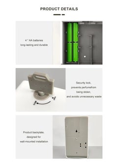 Mi VAZA Cordless Air Fragrance Device - Air Freshener - Essential Oil Diffuser - Waterless Fragrance Diffuser - Timer Diffuser - Multifunctional Air Perfuming Device - Wall Mounted Aroma Diffuser - Smart Automatic Spray - Waterless Oil Diffuser for Home and Office - 330ml Capacity  - Image 4