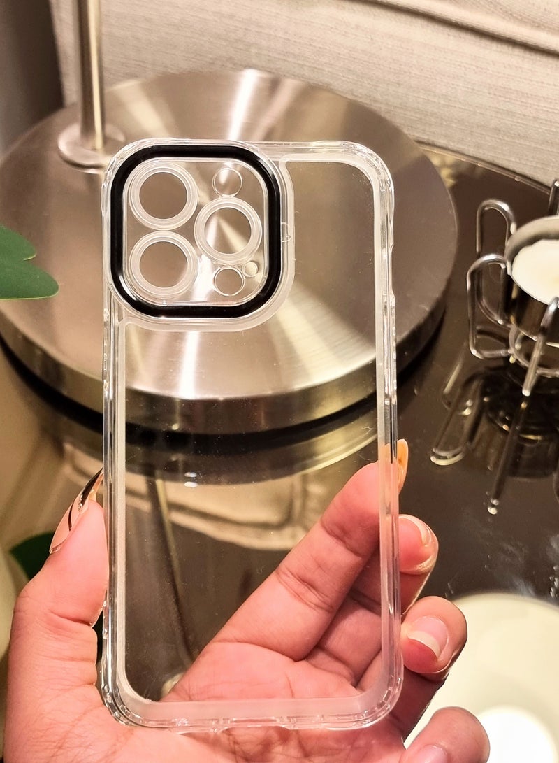 Transparent IPhone14 Phone Case With Black Camera Edges - Image 3