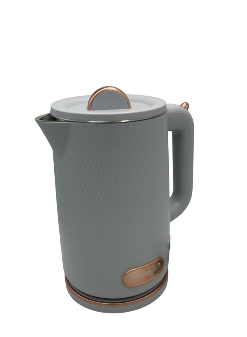 Home Master 1.8L Grey Plastic Electric Kettle with Advanced Safety Features and Double Wall 1500W - Image 5