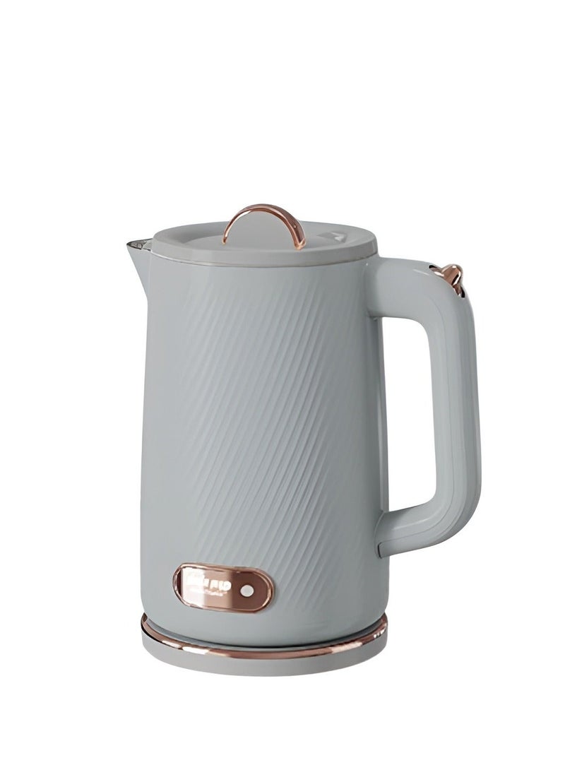Home Master 1.8L Grey Plastic Electric Kettle with Advanced Safety Features and Double Wall 1500W - Image 1